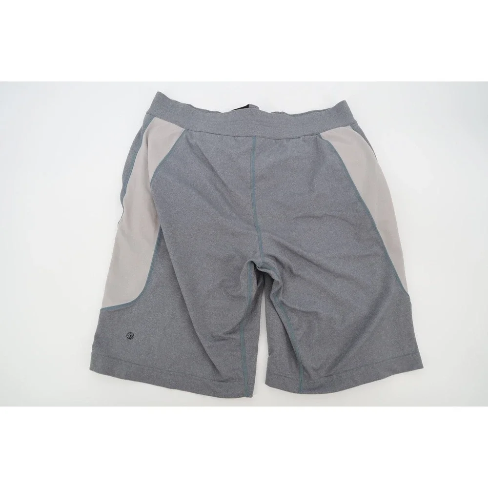 Lululemon Men's City Commute Shorts Sweat Blue‎ Gray Drawstring Size Medium